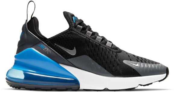 Nike 270 air max black blue best sale