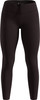 Damen-Leggings in Schwarz mit hohem Bund und Kordelzug.