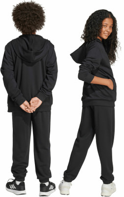 adidas J LIN FT TS 220 Jogginganzug mit Kapuze adidas J LIN FT TS 220 Jogginganzug mit Kapuze