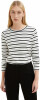 Tom Tailor TOM TAILOR Crew Neck Stripe női póló hosszú ujjú