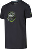 Schwarzes T-Shirt mit Aufdruck eines Geländewagens und dem Schriftzug Outdoor Adventure.