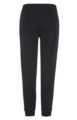 Schwarze Jogginghose mit geradem Schnitt und elastischem Bund. Schwarze Jogginghose mit geradem Schnitt und elastischem Bund.