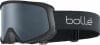 Eine schwarze Skibrille mit dunklem Glas und Bollé-Logo auf dem Band.