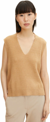 Tom Tailor TOM TAILOR Knit Sleeveless női pulóver V-nyakú
