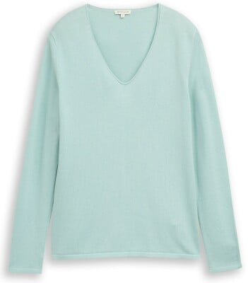 Tom Tailor Basic V-Neck női pulóver