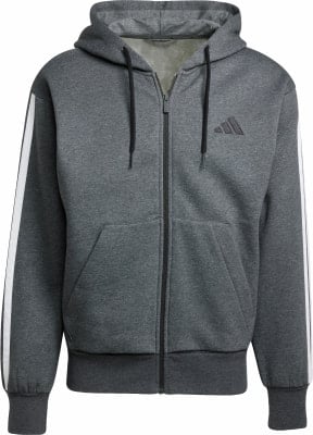 adidas M 3S FL FZ HD Sweatjacke mit Kapuze adidas M 3S FL FZ HD Sweatjacke mit Kapuze
