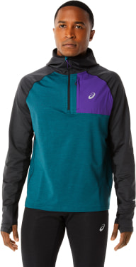 WINTER RUN LS HOODIE futófelső kapucnis