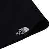 Eine schwarze Mütze von The North Face mit weißem Logo am Rand.