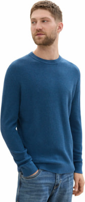Tom Tailor Structured Crew férfi pulóver