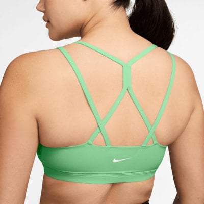 Nike Damen-Sport-BH mit überkreuzten Trägern am Rücken in Mintgrün. Nike Damen-Sport-BH mit überkreuzten Trägern am Rücken in Mintgrün.