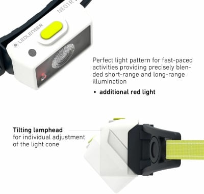 Ledlenser Led Lenser Neo 1 R fejlámpa, max. 250 lumen, súly: 39 g akkuval