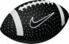 Ein schwarzer Football mit vielen kleinen Nike-Logos und einem großen Nike-Logo.