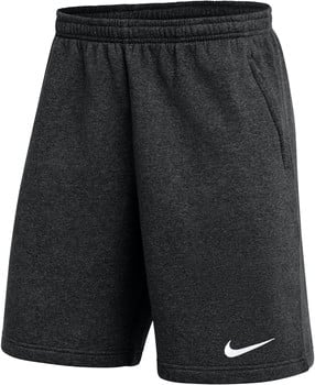 Pánske tmavosivé teplákové kraťasy Nike s logom na nohavici.