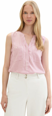 Tom Tailor Striped női ujjatlan blúz