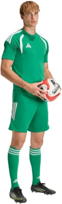 Ein Fußballer im grünen Trikot hält einen Ball, steht vor weißem Hintergrund. Ein Fußballer im grünen Trikot hält einen Ball, steht vor weißem Hintergrund.