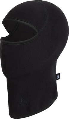 Schwarze Fleece-Sturmhaube mit Augen- und Mundöffnung, ideal für den Winter. Schwarze Fleece-Sturmhaube mit Augen- und Mundöffnung, ideal für den Winter.