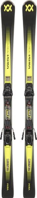 Völkl Ski mit Marker Bindung, 165 cm Länge, gelb und schwarz. Völkl Ski mit Marker Bindung, 165 cm Länge, gelb und schwarz.
