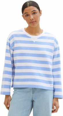 Tom Tailor TOM TAILOR Sweatsh.Stripe Női pulóver
