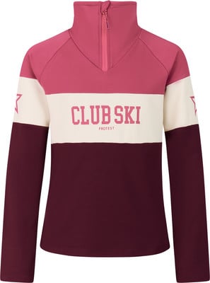 Damen-Pullover in Rosa mit langen Ärmeln und „CLUB SKI“-Aufdruck. Damen-Pullover in Rosa mit langen Ärmeln und „CLUB SKI“-Aufdruck.