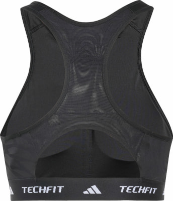 adidas TECHFIT Medium-Support High-Neck Print Sport-BH