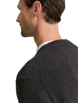 Tom Tailor Structured Knit férfi pulóver
