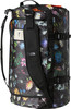 Schwarze Tasche mit Blumenmuster und Gurten von The North Face.
