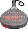 Dunlop Nanomax Pro Padelschläger mit orangefarbenem Logo und weißer Schrift.