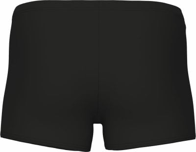 Schwarze Herren Badehose im Boxerschnitt von vorne. Schwarze Herren Badehose im Boxerschnitt von vorne.