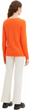 Basic V-Neck női pulóver