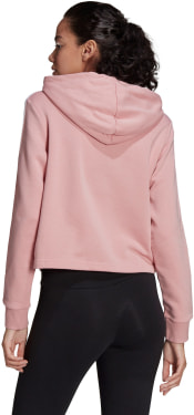 Essentials 3-Streifen Cropped Hoodie