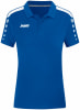 Blaues Poloshirt mit weißen Details und JAKO-Logo auf der Brust.