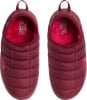 Damen Stepp-Hausschuhe von The North Face in Dunkelrot mit rosa Fell.