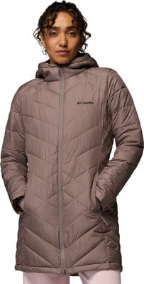 Damen-Steppjacke von Columbia mit Kapuze, beige. Damen-Steppjacke von Columbia mit Kapuze, beige.