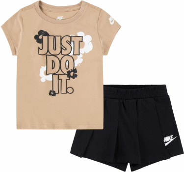 Floral T-Shirt und Skort-Set