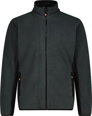 Herren dunkelgraue Fleecejacke mit Reißverschluss und Stehkragen. Herren dunkelgraue Fleecejacke mit Reißverschluss und Stehkragen.