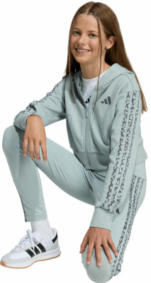 adidas JG AN 3S FT FZ Dívčí trénink.bunda s kap.