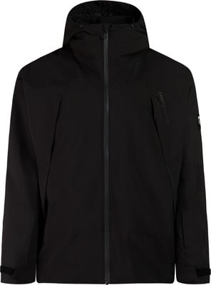 Schwarze Herrenjacke mit Kapuze und Reißverschluss. Schwarze Herrenjacke mit Kapuze und Reißverschluss.