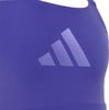 Lila Sport-BH mit Adidas-Logo.