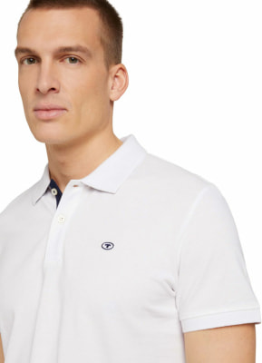 Tom Tailor Basic férfi galléros póló