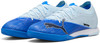 Blaue Puma Fußballschuhe mit Farbverlauf und Puma-Logo.