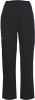 Schwarze Outdoorhose mit Logo und Reißverschlusstaschen.