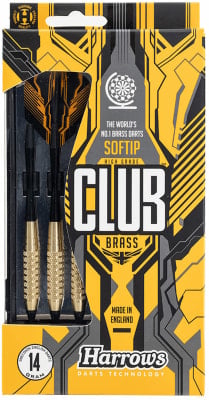 Harrows Club Brass 3er-Set Soft Dartpfeile Harrows Club Brass 3er-Set Soft Dartpfeile