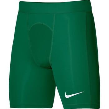 Zelené pánske kompresné šortky Nike s logom na nohavici.