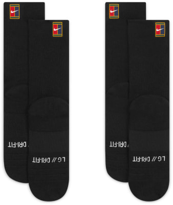 Nike Tenisové ponožky U Multiplier Crew 2PR Cushioned,2PÁ/BAL