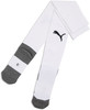 Lange weiße Puma-Socken mit grauen Akzenten und Logo