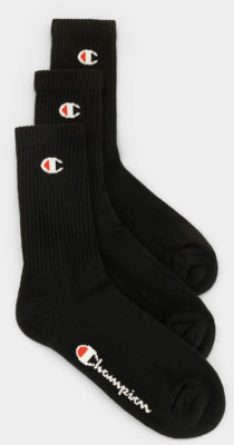 Champion 3PK Crew Socks felnőtt zokni, 3-as csomag több méretben