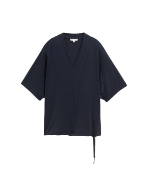 Tom Tailor TOM TAILOR Cupro V-Neck Női póló