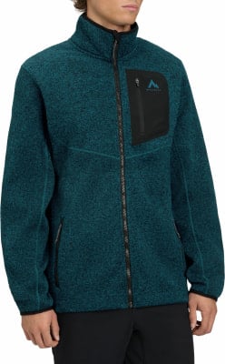 Herren dunkelgrüne Fleecejacke mit Reißverschluss und McKinley-Logo. Herren dunkelgrüne Fleecejacke mit Reißverschluss und McKinley-Logo.