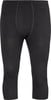 Herren dunkelgraue 3/4 Thermounterhose mit Logo.