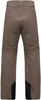 Braune Skihose mit schwarzen Einsätzen am Beinabschluss.